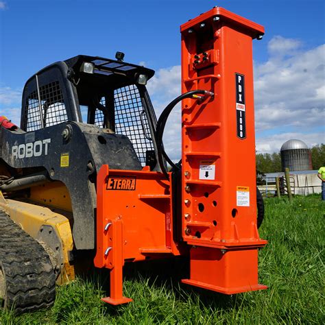 skid steer post driver for sale near me|skid steer mounted post drivers.